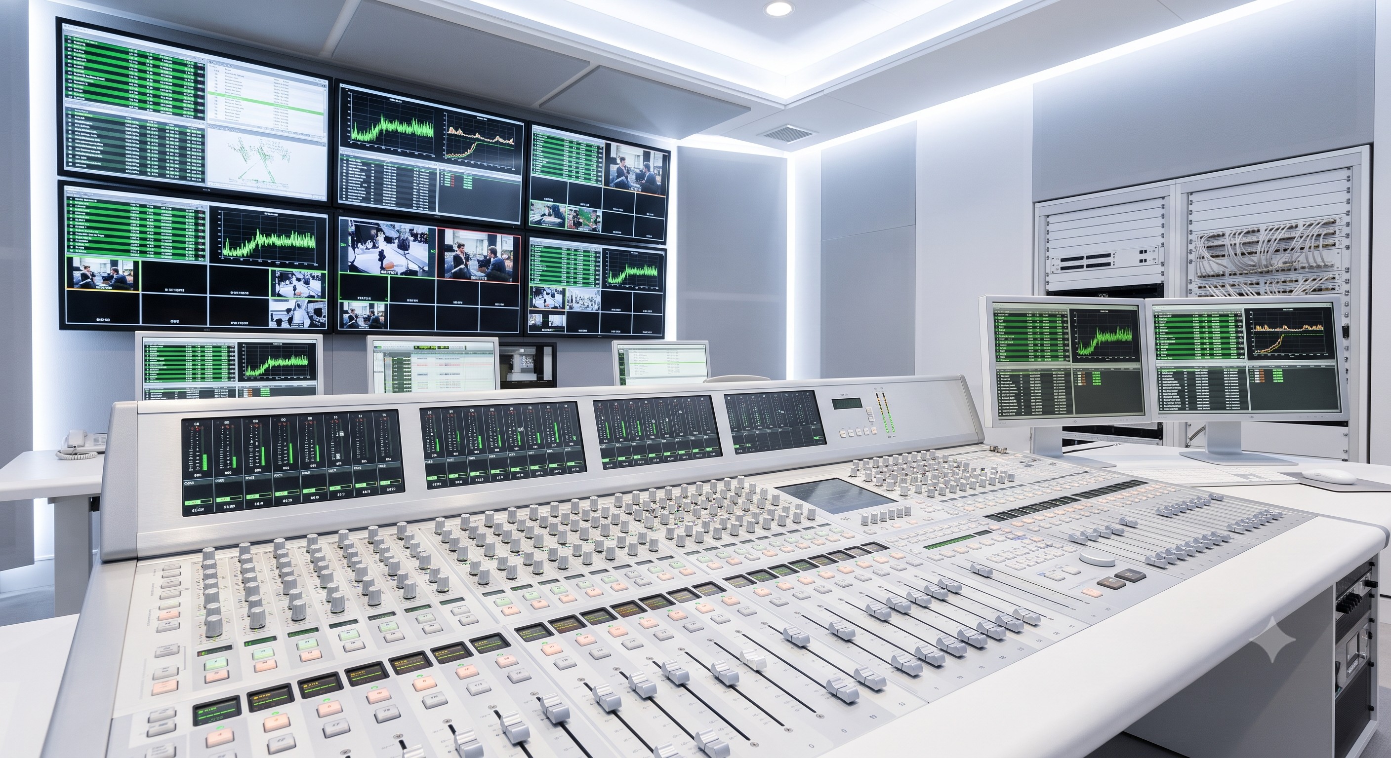Media broadcast control room supported by Total Tech Serve